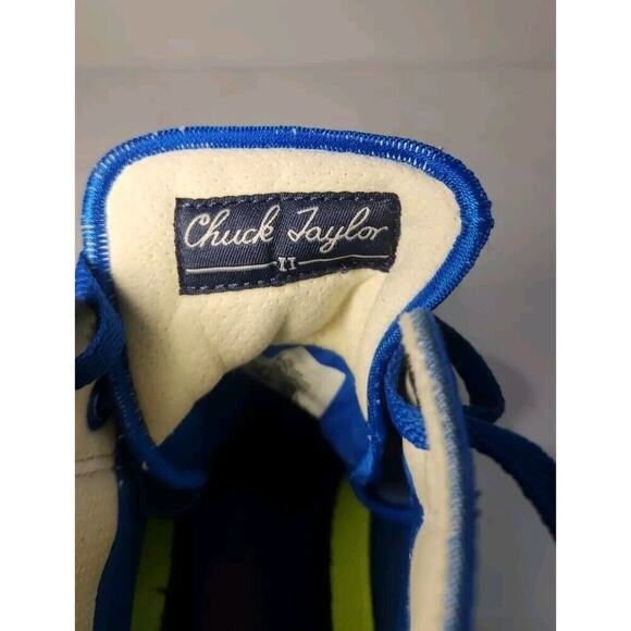 Converse Lunarlon Hi Top Mens 8.5 W 10.5 1Blue Polka Dot Shoes Chuck Taylor 2 - Picture 11 of 12